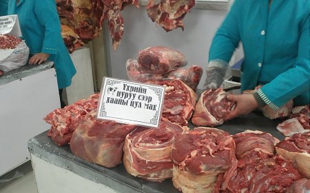Улаанбаатарт үхрийн ястай махны үнэ өмнөх сараас ₮491-ээр нэмэгдэв