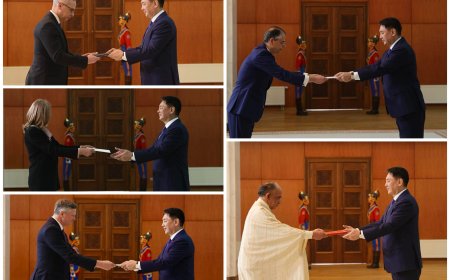 Хавсран суух Элчин сайд нар Итгэмжлэх жуух бичгээ өргөн барилаа