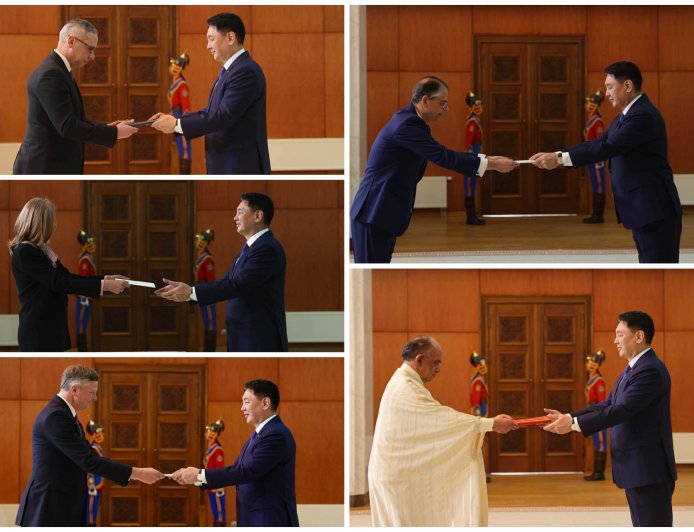 Хавсран суух Элчин сайд нар Итгэмжлэх жуух бичгээ өргөн барилаа