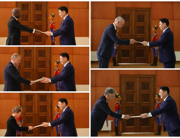 Хавсран суух Элчин сайд нар Итгэмжлэх жуух бичгээ өргөн барилаа