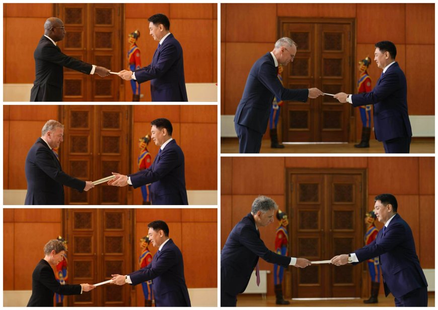 Хавсран суух Элчин сайд нар Итгэмжлэх жуух бичгээ өргөн барилаа